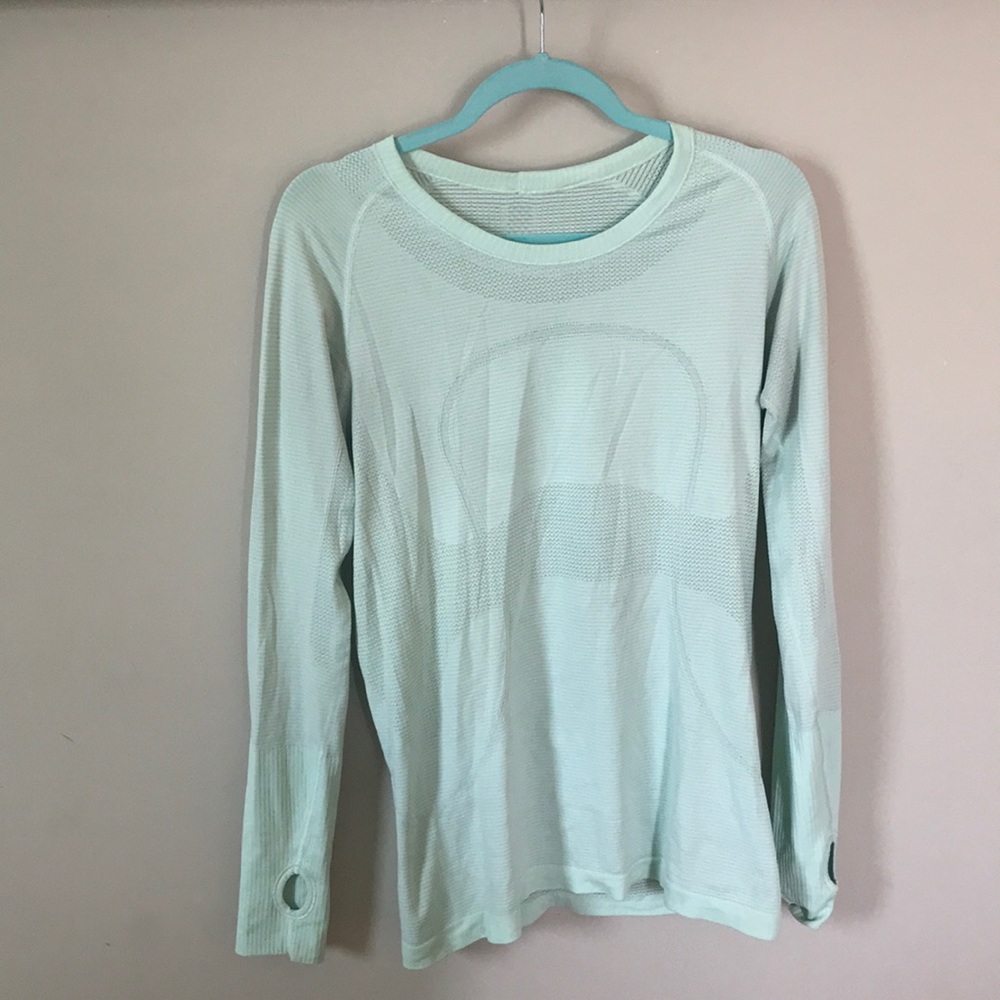 Lululemon swiftly tech long sleeve top size 10